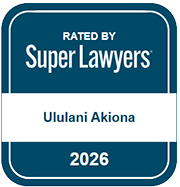 Rated By Super Lawyers | Ululani Akiona 2026